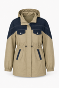 Sloane Contrast-Yoke Utility Jacket
