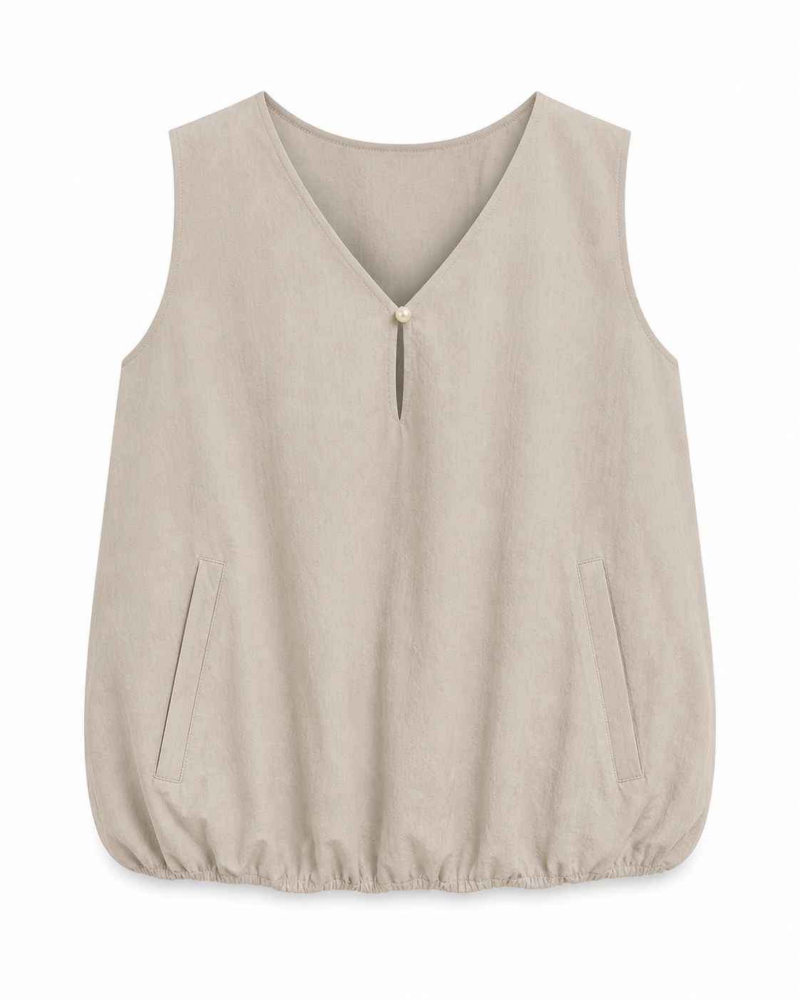 Nola Bubble Hem Sleeveless Top