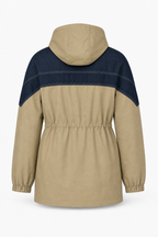 Sloane Contrast-Yoke Utility Jacket