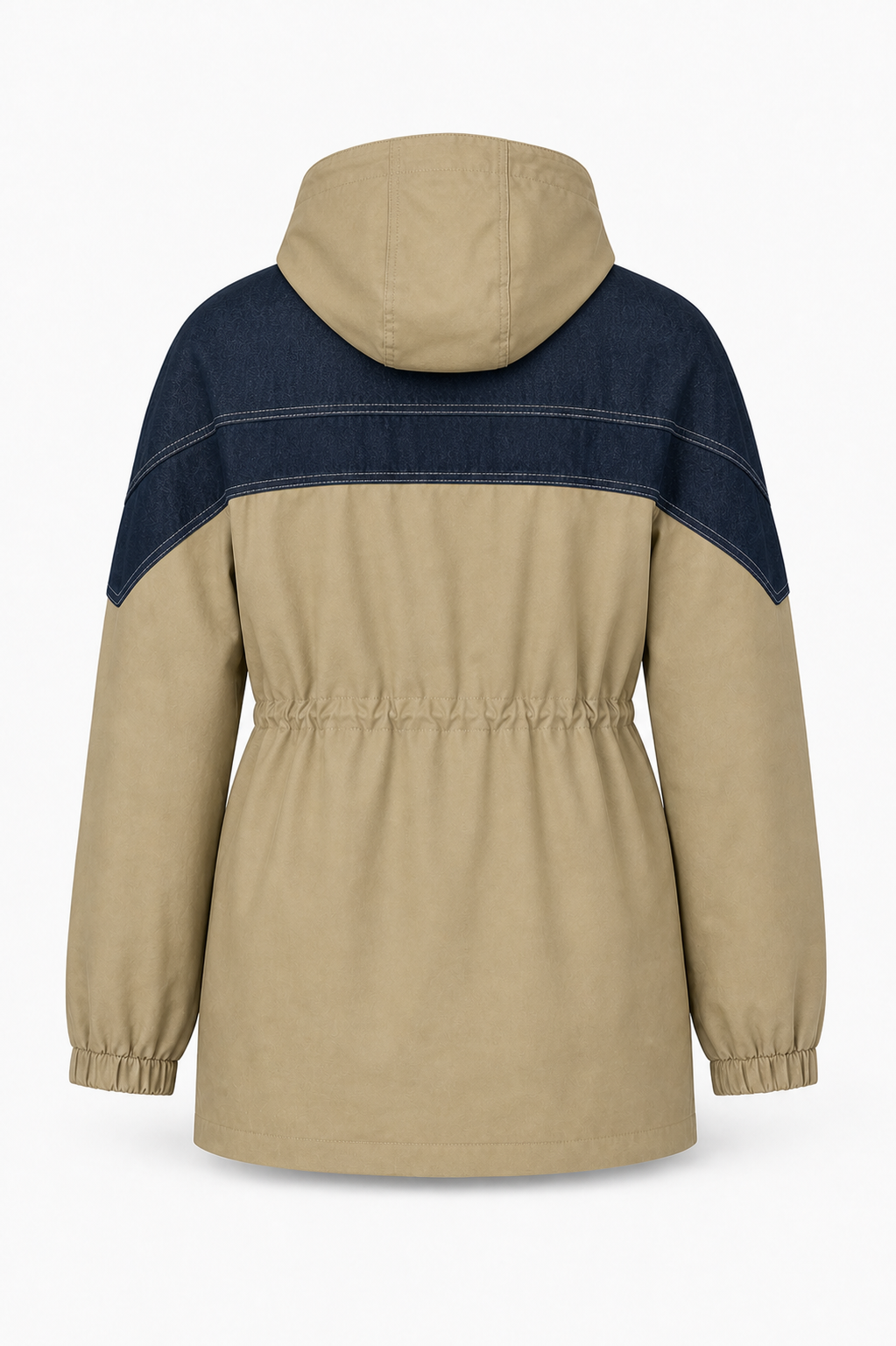 Sloane Contrast-Yoke Utility Jacket