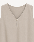 Nola Bubble Hem Sleeveless Top