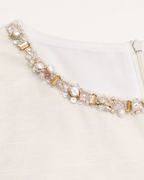 Estelle Embellished Neck Shell Top
