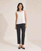 Estelle Embellished Neck Shell Top