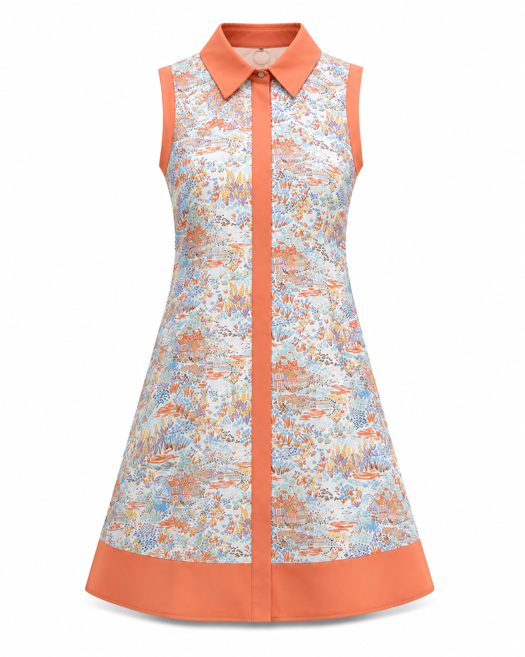 Marisol Scenic Print Shirt Dress