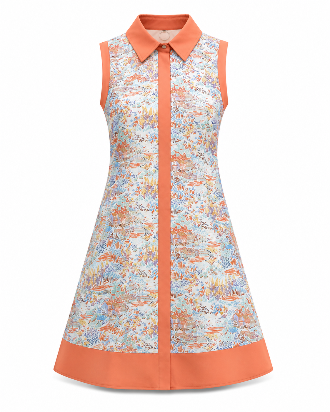 Marisol Scenic Print Shirt Dress