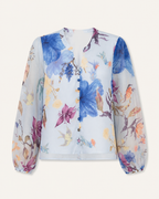 Liora Watercolour Floral Chiffon Blouse