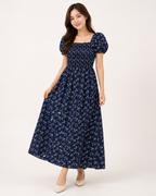 Elowen Smocked Floral Maxi Dress