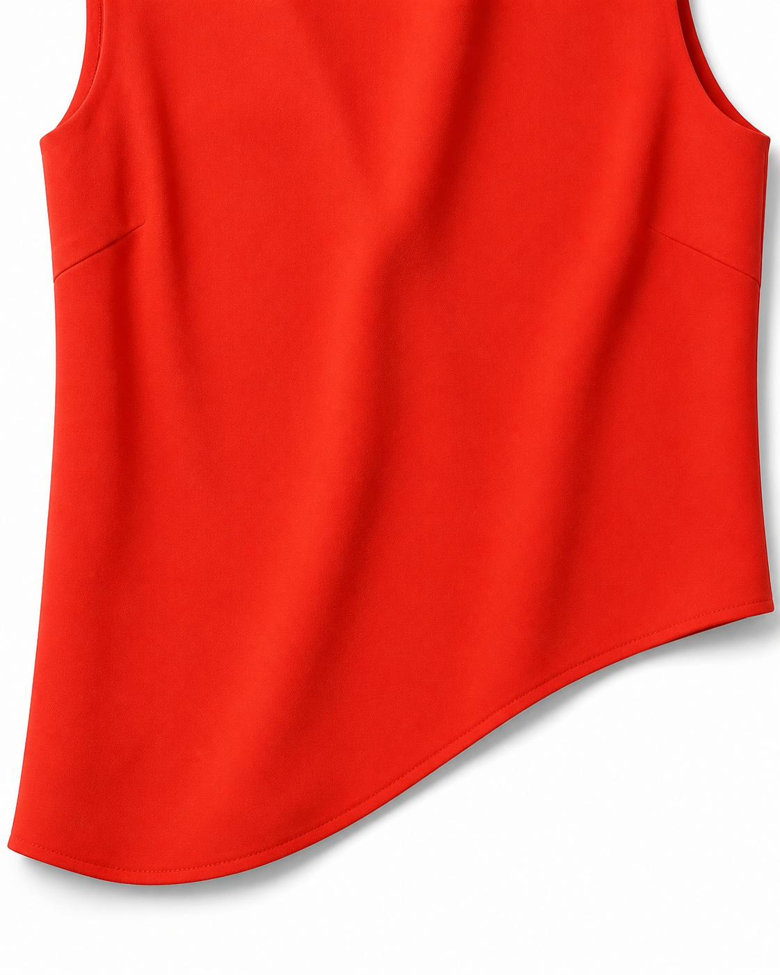 Sora Angled Hem Sleeveless Top