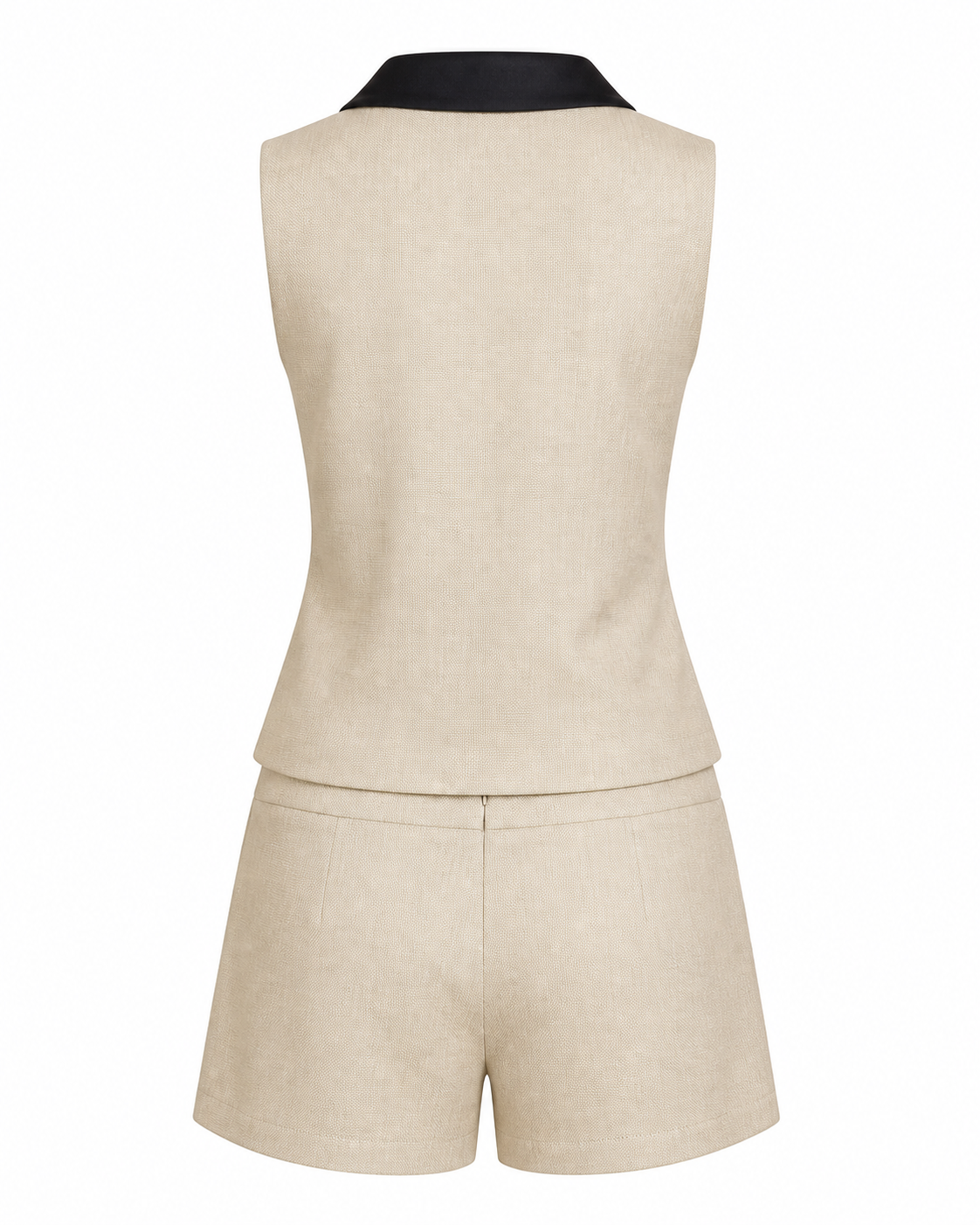 Celine Contrast Trim Top & Shorts Set