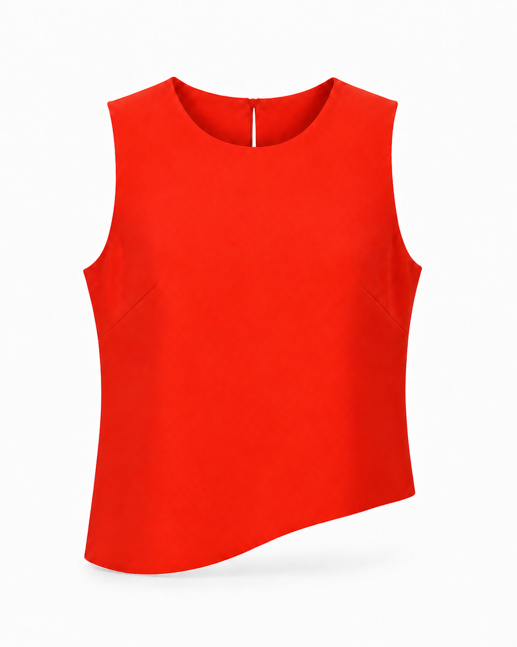 Sora Angled Hem Sleeveless Top