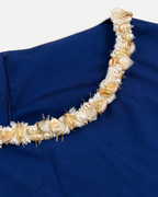 Elara Embellished Neck Bubble Hem Top