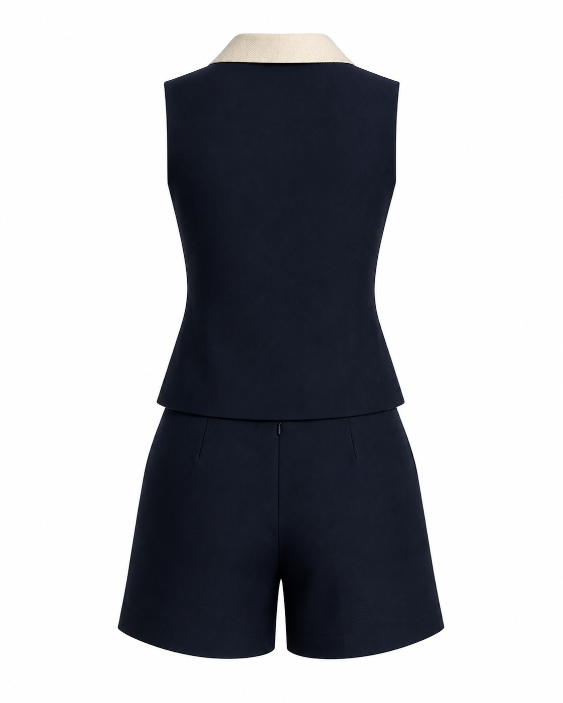 Celine Contrast Trim Top & Shorts Set