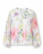 Liora Watercolour Floral Chiffon Blouse