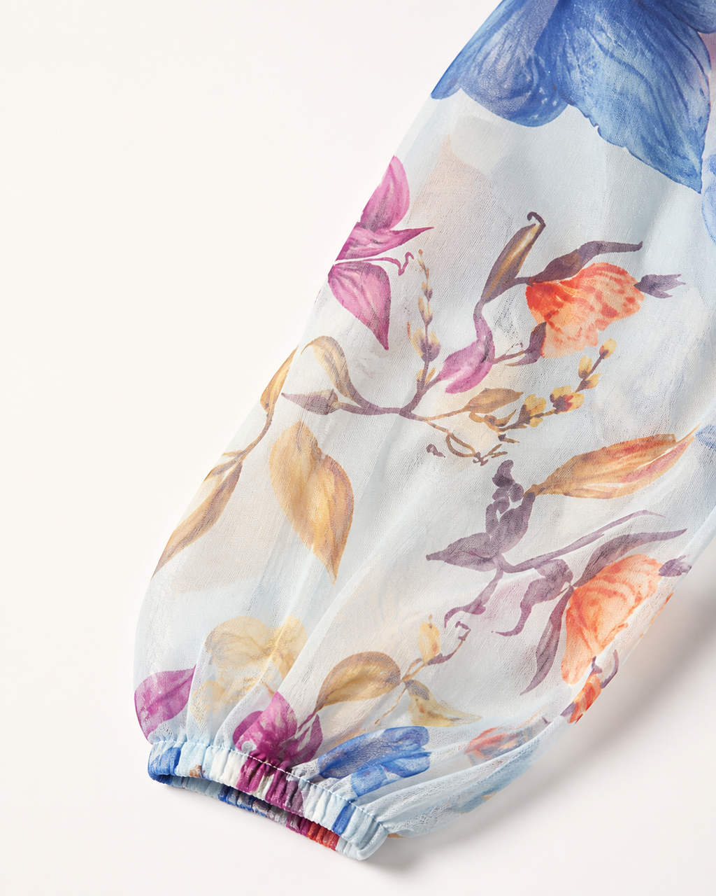 Liora Watercolour Floral Chiffon Blouse