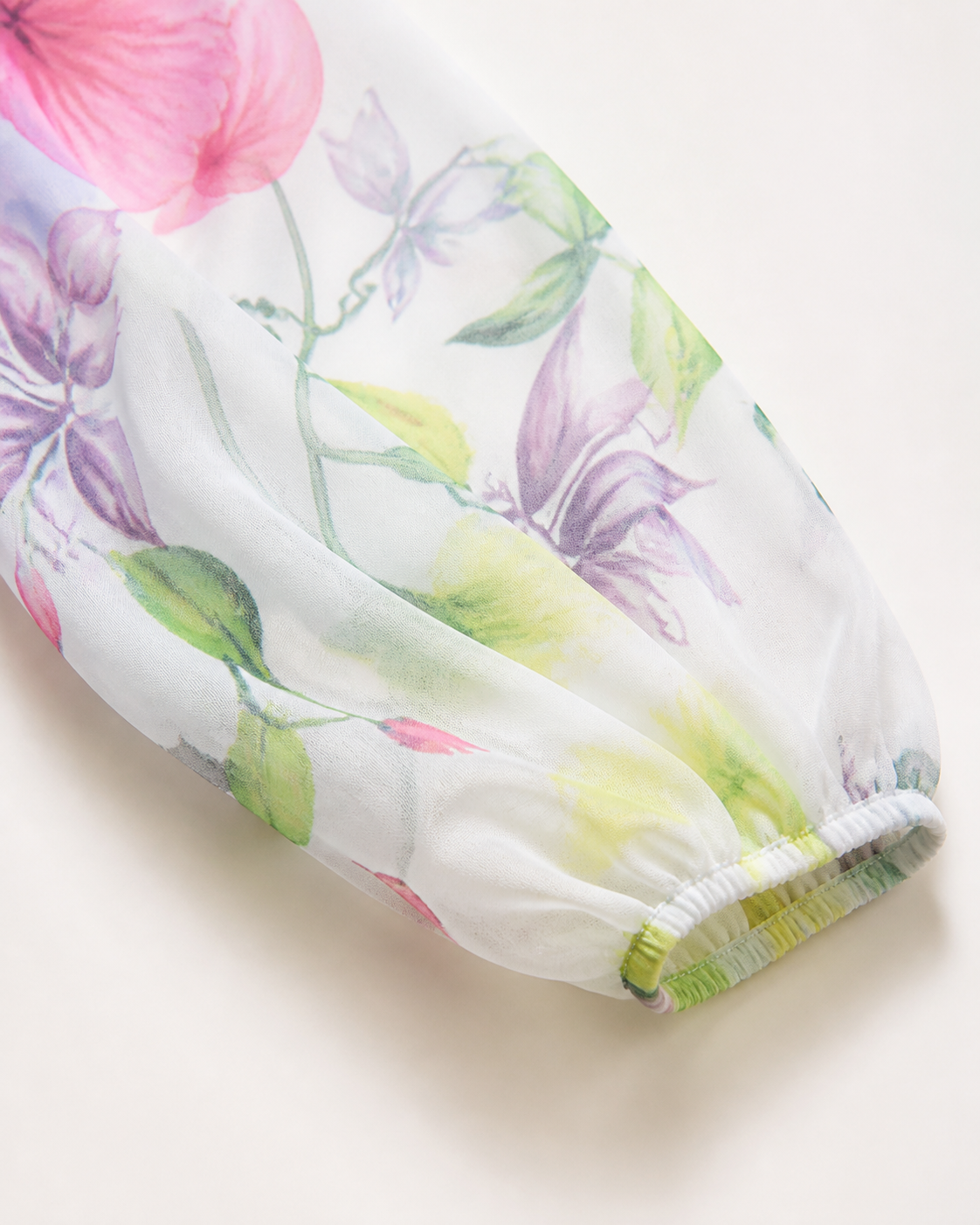 Liora Watercolour Floral Chiffon Blouse