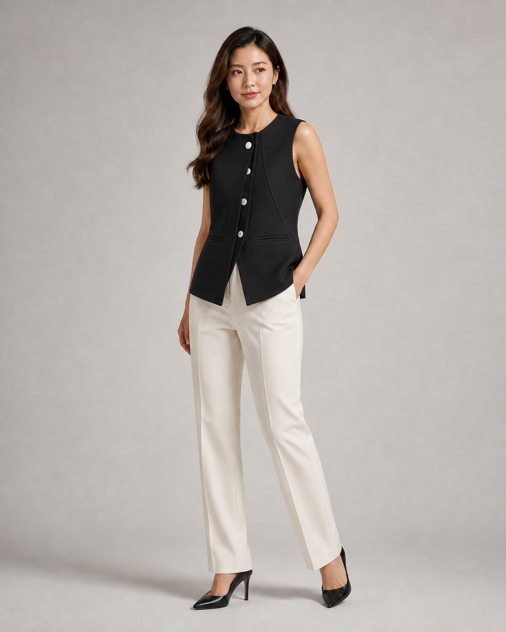 Arden Tailored Longline Vest